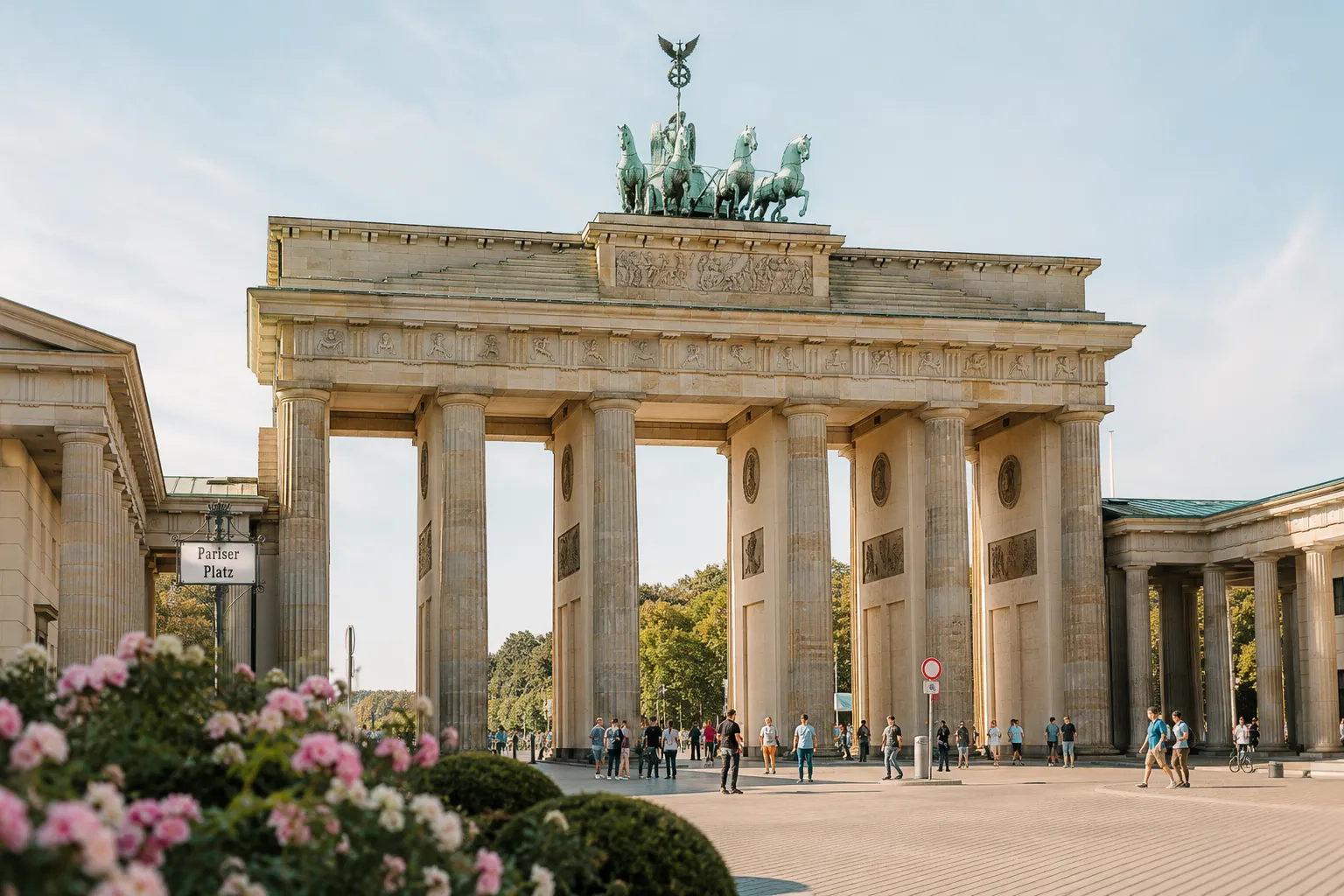 The Brandenburg Gate in Berlin